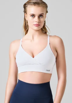 Wrap Sports Bra - White