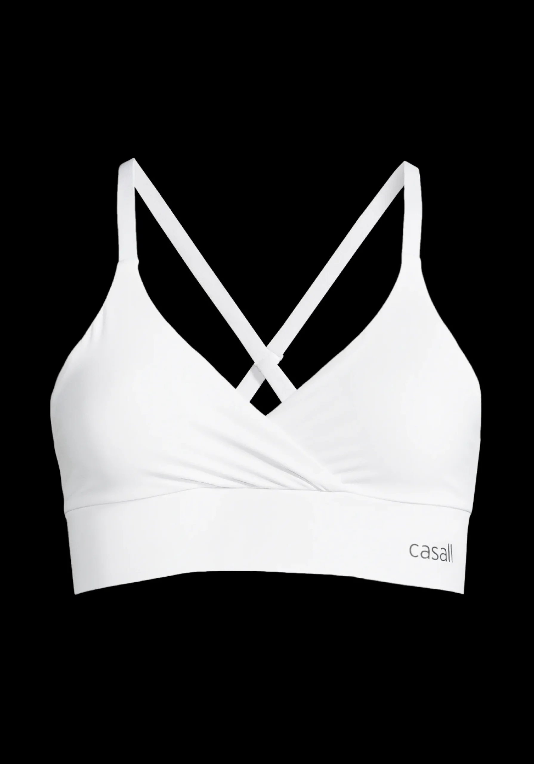 Wrap Sports Bra - White