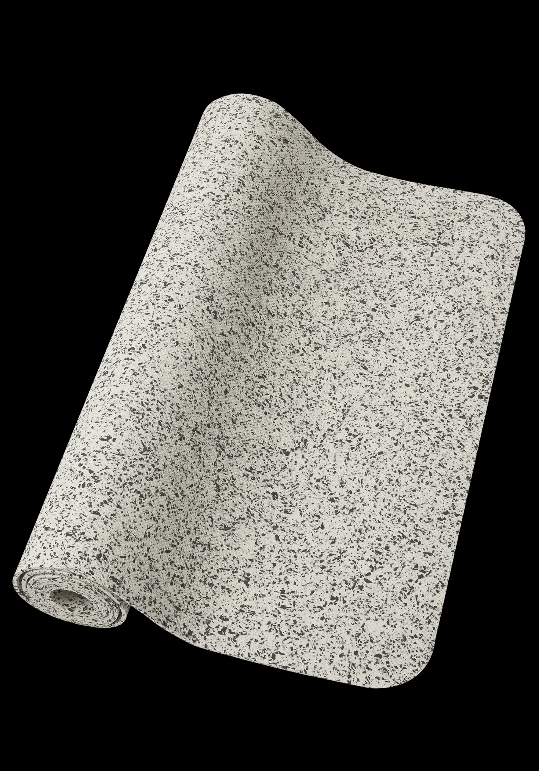 Yoga Mat Recycled Blend Lightweight 4mm - Light Sand/Black
